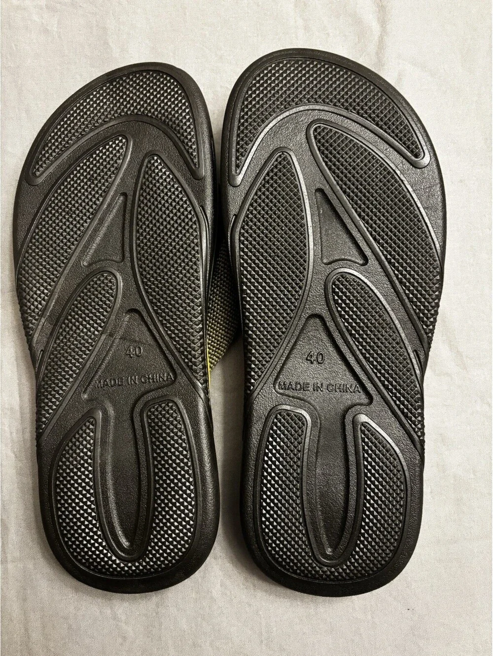 VZVA Men's Colorblock Thong Flip Flop Sandals Nylon Upper US 7 EU 40